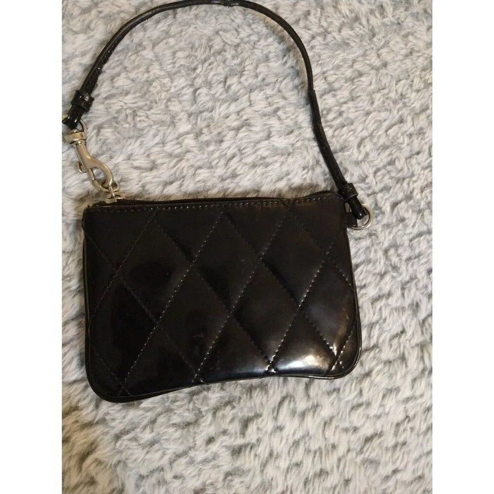 Coach Patent Leather Wristlet Black Y2k